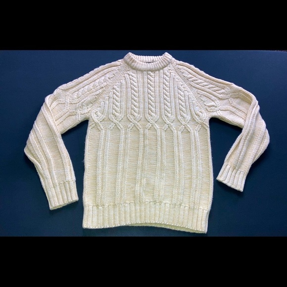 VTG VanCort chunky knit mock turtleneck sw…